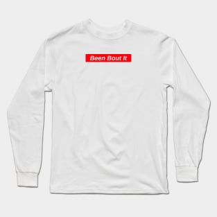 Been Bout It // Red Box Logo Long Sleeve T-Shirt